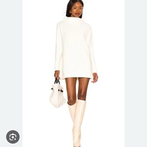 Free People Slouchy Tunic Sweater -Ivory